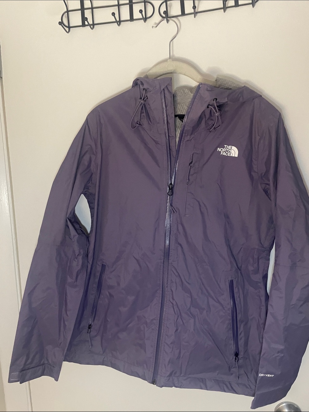 The North Face Lavender Hooded Shell Jacket